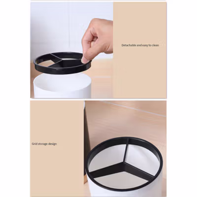BUYGO Tempat Penyimpanan Sendok Garpu Kitchen Storage Box - BAG210 - Black — gambar 3
