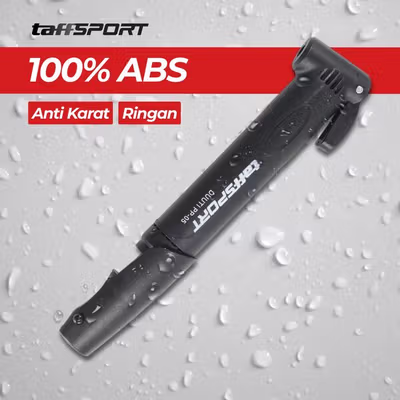TaffSPORT DUUTI Pompa Sepeda Portable Light Mini Pump - PP05 - Black — gambar 3