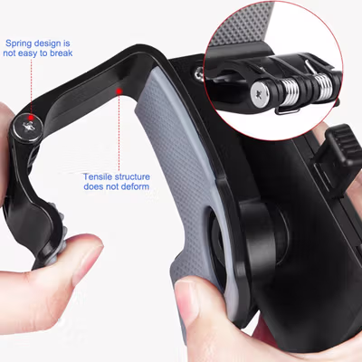 DIDIHOU Car Holder Smartphone Mobil Dashboard Bracket - YB20-3 - Black — gambar 3