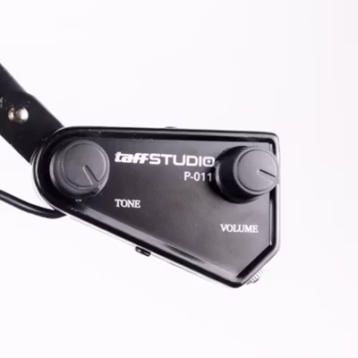 TaffSTUDIO Pickup Gitar Akustik With Tone Volume Control - P-011 - Black — gambar 3