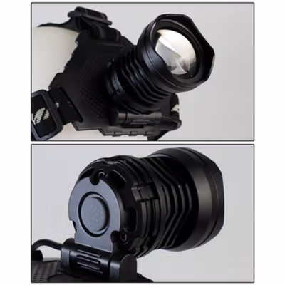 Litwod Senter Kepala Headlamp LED IPX6 1000 Lumens - P70 - Black — gambar 3