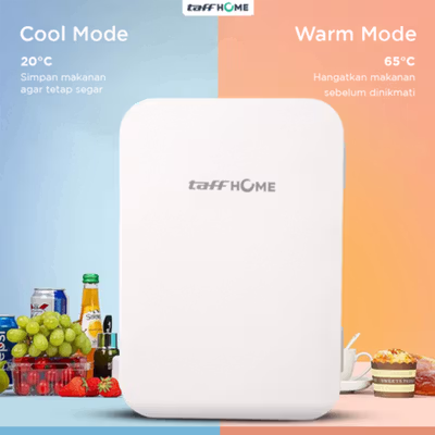TaffHOME Kulkas Mini Mobil 2in1 Cooler Warmer 8L - KS-002 - White — gambar 3