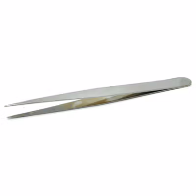 GOOI Pinset Lurus Stainless Steel Laboratorium - TS-12 - Silver — gambar 3