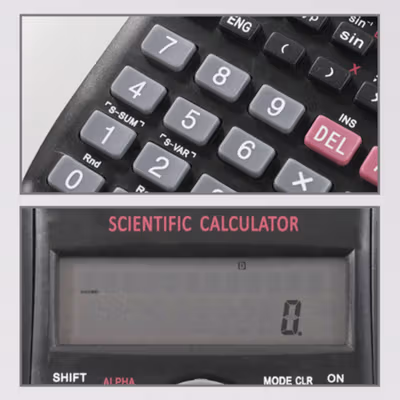 DEXIN Kalkulator Elektronik Scientific Calculator - KK-82MS-B - Black — gambar 3