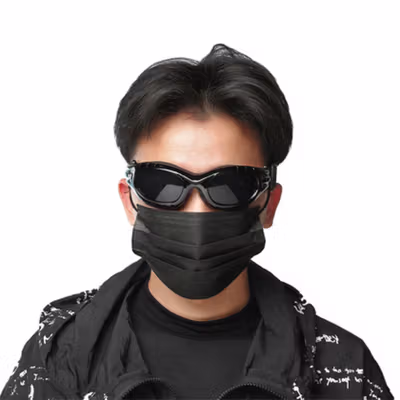 QIFISH Kacamata Helm Motor Goggles Polarized Windproof - SP351 - Black — gambar 3
