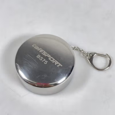 TaffSPORT Gelas Lipat Stainless Steel Foldable Cup Carabiner 69ml - BS75 - Silver — gambar 3