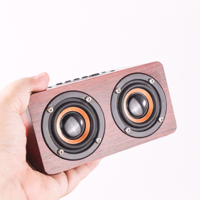 ANSUOFU Desktop Bluetooth Speaker Stereo Subwoofer - K5 - Brown — gambar 3