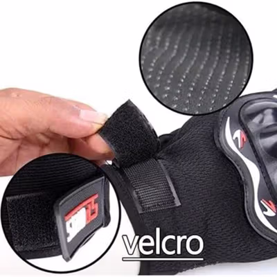 TaffSPORT Sarung Tangan Motor Touchscreen Anti Slip Protektor - MCS-02C - Black — gambar 3