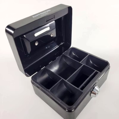 TaffGUARD Kotak Brankas Uang Safebox Key Lock 12.5x9.5x6cm - JJZS67 - Black — gambar 3