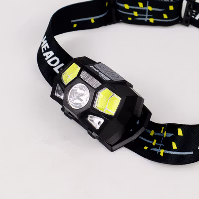 TaffLED Senter Kepala Headlamp LED Motion Sensor IPX4 10000 Lumens - HE55 - Black — gambar 3