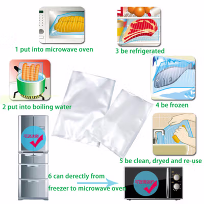 TaffPACK Plastik Vacuum Makanan Sealer Storage Bag 1 Roll 28x500cm - VCM - White — gambar 3