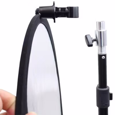 TaffSTUDIO Background Reflector Disc Holder Clamp Klip Reflektor - QM3622 - Black — gambar 3