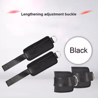 Ankle Strap D-Ring Fitness Gym Adjustable 1 PCS - A-7129 - Black — gambar 3