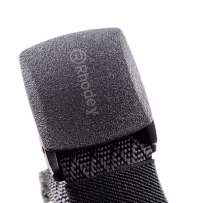 Rhodey Tali Ikat Pinggang Pria Anti X-ray Plastik Automatic Buckle - 2018 - Black — gambar 3