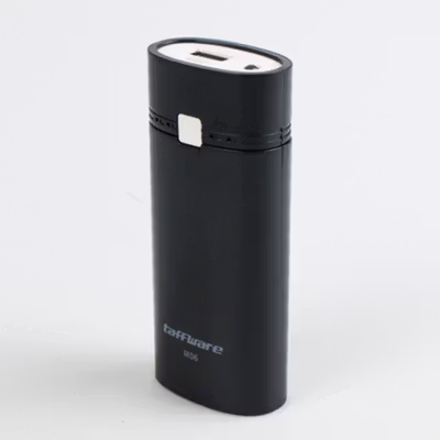 Taffware Power Bank DIY Case Flashlight USB Port 2 PCS 18650 Flat Top - M06 - Black — gambar 3