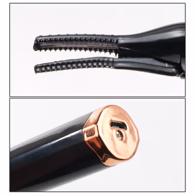 BGVfive Pengeriting Bulu Mata Eyelashes Curling Electronic USB - HJ-008 - Black — gambar 3