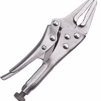 LAOA Tang Multifungsi Pliers Manual Mouth C Type Needle Nose 5 Inch - L100 - Silver — gambar 3