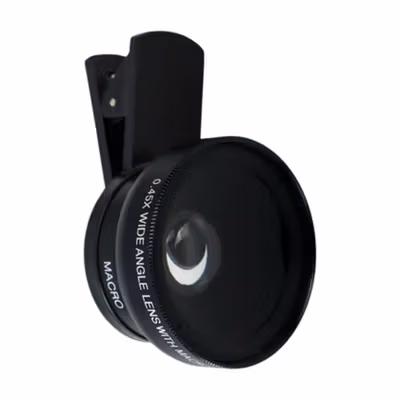 APEXEL Lensa Super Wide Angle Lens 0.45X + Macro Smartphone - APL-0.45WM - Black — gambar 3