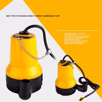 MARINEPET Pompa Air Submersible Water Bilge Pump 12V - DC-12V - Orange — gambar 3