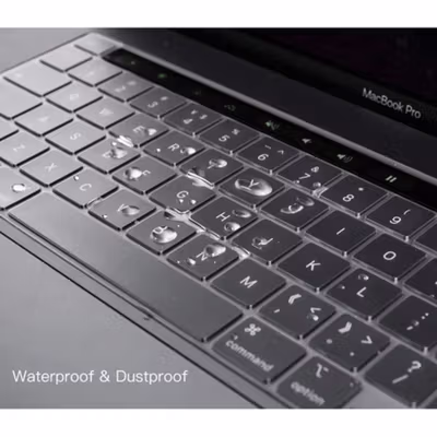 Batianda Keyboard Cover Macbook Pro 16 2019 A2141 & 13 2020 A2289 - LK19 - Transparent — gambar 3