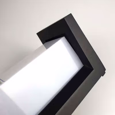 GAVT Lampu Dinding Hias Outdoor Wall Light 18W 26cm Warm White Model H - OWL05H - Black — gambar 3