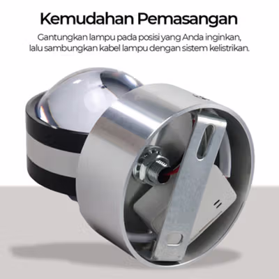 TaffLED Lampu Dinding Hias Modern Wall Lamp LED 6W Warm White 85-265V - WLA8286 - Silver — gambar 3