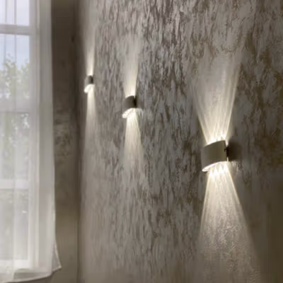 TaffLED Lampu Dinding Hias Outdoor Aluminium 8W 8 LED Warm White - RL-B15 - White — gambar 3