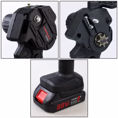 Taffware Gergaji Mesin Senso Cordless Chainsaw 21V 4 Inch 800W - D2605 - Black — gambar 3