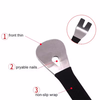 Dawndesslo Pencungkil Panel Mobil Car Removal Prying Tool Regular - SP6 - Black/Silver — gambar 3