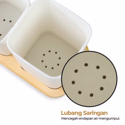 TaffHOME Rak Organizer Dapur Tempat Sendok Garpu 2 Box - LL251 - White — gambar 3