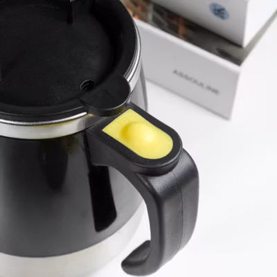 Ban Xi Lie Cangkir Aduk Otomatis Baterai AAA Self Stirring Mug 400ml - QT-002 - Black — gambar 3