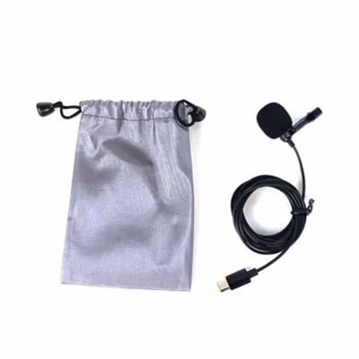 TaffSTUDIO Microphone Clip-on USB Type C for Smartphone - JH-042 - Black — gambar 3