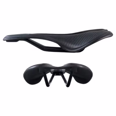EC90 Jok Sadel Sepeda Bike Saddle Ultralight PU Leather Fiber - FX05 - Black — gambar 3