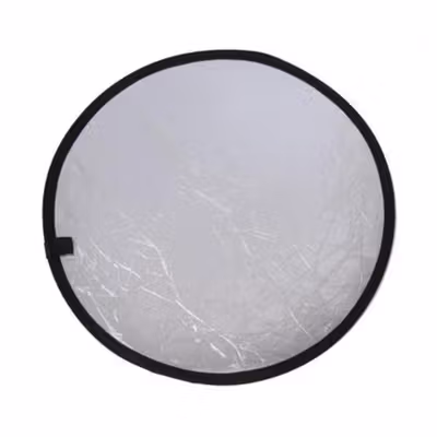 TaffSTUDIO Reflektor Cahaya Fotografi Studio 2in1 Foldable 60cm - YE-R110 - Silver/Gold — gambar 3