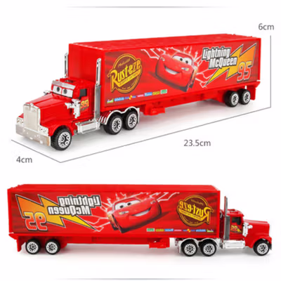 JIMITU Mainan Anak Disney Cars Lightning McQueen Diecast Set 7in1 - SK70327 - Multi-Color — gambar 3