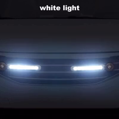 Car Warning Light Foglamp LED Wind Power No Wiring 12 cm 2 PCS - XY044 - Silver — gambar 3