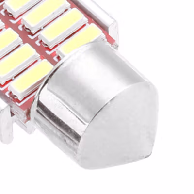 Lampu Interior Mobil Kabin Canbus 4014 Cool White 6000K 31mm 12SMD LED - White — gambar 3