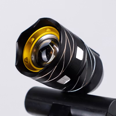 TaffLED Lampu Depan Sepeda LED XML-T6 Rechargeable 1000 Lumens - ZK30 - Black — gambar 3