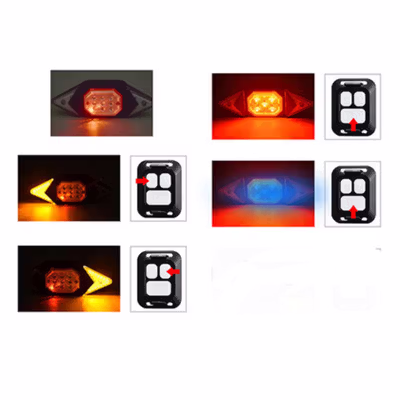 Zlate Lampu Belakang Sepeda LED Rechargeable USB 15 Lumens with Remote - LY-6700 - Black — gambar 3