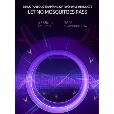 Hello Adorable Lampu LED UV Anti Nyamuk Mosquito Killer 368nm 5W 5V - KLY-169 New Version - White — gambar 3