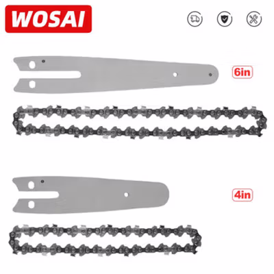 WOSAI Rantai Gergaji Senso Chainsaw Chain Part 6 Inch - JT-6 - Silver — gambar 3