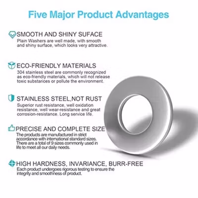 Taffware Ring Baut Oli Washer Plat Stainless Complete Size 360 PCS - DIN125 - Silver — gambar 3