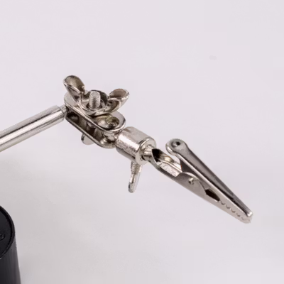 Taffware Alat Pegangan Solder Helping Hand LED Kaca Pembesar 3.5X - TE-801 - Black — gambar 3
