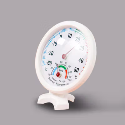 Anymetre Analog Hygrometer Temperature Humidity Monitor - TH-108 - White — gambar 3