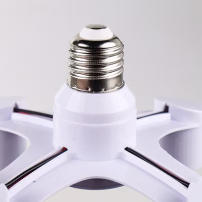 TaffLED Fitting Lampu Bohlam Studio LED Minimalis Cabang 4 E27 220V - HU-400 - White — gambar 3