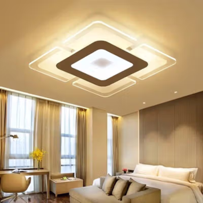 Dumexi Lampu Plafon LED Minimalis Nordic Dimmable Tri Color 16W - D99 - White — gambar 3