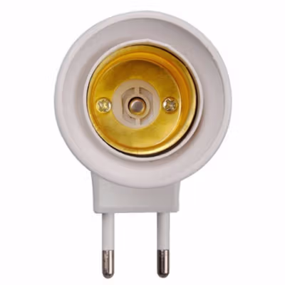 TaffLED Fitting Lampu Bohlam Portable EU Plug 250V 6A E27 with Switch - HF-100 - White — gambar 3