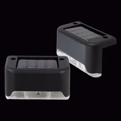 IWP Lampu Taman Hias Otomatis Deck Light Solar Power IP65 RGB 8 PCS - IW12 - Black — gambar 3