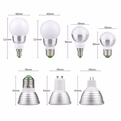 TaffLED Lampu Bohlam LED RGBW 3W 16 Color E27 with Remote Control - 2835 - No Color — gambar 3