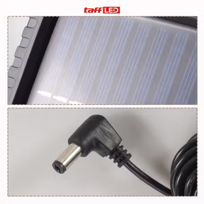 TaffLED Lampu Dinding Solar Outdoor Sensor PIR Waterproof Cool White - DPT18 - Black — gambar 3